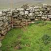 Watching brief, Rough depth of deposit in area excavated in 2011, Rubble Removal, Blackhouse F, St Kilda