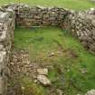 Watching brief, Deposits in Blackhouse F from N, Rubble Removal, Blackhouse F, St Kilda