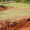 Watching brief photograph, The Snabs, North-northeast-facing section of Roman ditch (location + alignment)