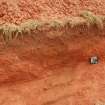 Watching brief photograph, The Snabs, South-southwest-facing section of Roman ditch