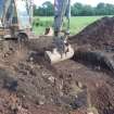 Watching brief photograph, The Snabs, Working shot, excavation of soakaway track 