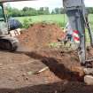 Watching brief photograph, The Snabs, Electric cable in soakaway trench