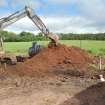 Watching brief photograph, The Snabs, Working shot, excavation of soakaway trench