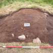 Excavation, Site 2, 002 wall from N, Blasthill, Argyll, 2007