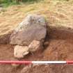 Excavation, Site 3, E facing section from W, Blasthill, Argyll, 2007