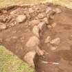 Excavation, Site 1, 002 walll inner from NW, Blasthill, Argyll, 2007