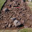 Excavation, Trench B, Trench deturfed and cleaned from N, Blasthill Chambered Tomb, 2009