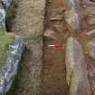 Excavation, Trench B, Chamber deturfed from S, Blasthill Chambered Tomb, 2009