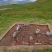 Excavation, Trench A, Trench deturfed and cleaned from E, Blasthill Chambered Tomb, 2009