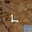 Excavation, Trench A, Pit excavated from NW, Blasthill Chambered Tomb, 2009