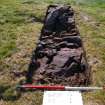 Excavation, Trench C, Post-excavation of quarry from S, Blasthill Chambered Tomb, 2009