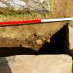 Excavation, Trench B, Rear chamber section from W, Blasthill Chambered Tomb, 2009