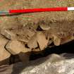 Excavation, Trench B, Front chamber section from W, Blasthill Chambered Tomb, 2009