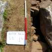 Excavation, Trench B, Front chamber post-excavation from W, Blasthill Chambered Tomb, 2009