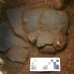 Excavation, Trench B, Pot in situ in Chamber 2A, Blasthill Chambered Tomb, 2009