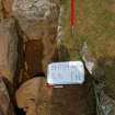 Excavation, Trench B, Post-excavation of rear chamber from N, Blasthill Chambered Tomb, 2009