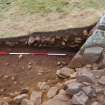 Excavation, Trench A, Section #38 from S, Blasthill Chambered Tomb, 2009