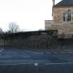 Historic building recording, Structure H, Location of proposed opening at Boroughloch boundary wall from W, Archers Hall, 66 Buccleuch Street