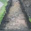 Archaeological evaluation, Trench 3 seen from the E end from SW, Archers Hall, 66 Buccleuch Street