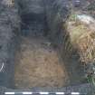 Archaeological evaluation, Trench 10 seen from the S end from N, Archers Hall, 66 Buccleuch Street