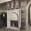 Interior view of Hallyburton House showing fireplace.
Additions and alterations for W W Graham Menzies.