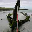 Archaeological survey, Detail view of wreck, Wreck on the Island of Fuday, Barra