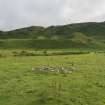 Laig, Eigg. View of square cairn (600) looking S. 