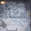 Standing building recording, Detail view of wall, 343 High Street, Edinburgh