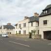Prestonpans. View of section of High Street from the east where Sir Walter Scott's house used to stand.