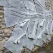 Detail of sculpture by Charles Poulson at stables workshop at The Steading, Nether Blainslie.
