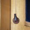 Interior view showing detail of light pull in ground-floor study of house at The Steading, Nether Blainslie.