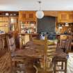 Interior view of kitchen on ground floor of house at The Steading, Nether Blainslie.