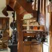 Interior view showing staircase from ground floor of house at The Steading, Nether Blainslie.