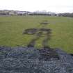 Watching brief, View of main track area to be stripped from NE, M8 enabling works, Coatbridge