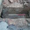 Archaeological monitoring, General shot showing trench 2, Hopetoun House Biomass