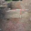 Archaeological evaluation, Trench 4, wall 007, Allanbank, Duns, Scottish Borders