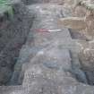 Archaeological evaluation, Trench 6, wall 029, Allanbank, Duns, Scottish Borders