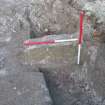 Archaeological evaluation, Trench 6, wall 032, Allanbank, Duns, Scottish Borders