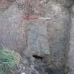 Archaeological evaluation, Trench 6, box drain 033, Allanbank, Duns, Scottish Borders