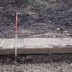 Watching brief, Detail of concrete platform edging, Site 85 Newtongrange Railway Station, Borders Railway Project