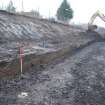 Watching brief, General shot of E platform wall looking S, Site 85 Newtongrange Railway Station, Borders Railway Project