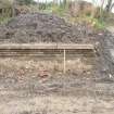 Watching brief, E facing section of W platform, Site 85 Newtongrange Railway Station, Borders Railway Project