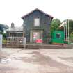 Historic building survey, Fountainhall station house, E-facing gable, Fountainhall Station, Borders Railway Project