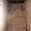 Historic building survey, Interior N-facing elevation with blocked up slit vents near the wall head, Fountainhall Station, Borders Railway Project