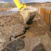 Watching brief, Working shots of the removal of cobbles, Cullochy Combing Weir, Caledonian Canal, Highland