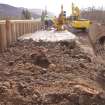 Watching brief, Working shots of the removal of cobbles, Cullochy Combing Weir, Caledonian Canal, Highland