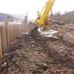 Watching brief, Working shots of the removal of cobbles, Cullochy Combing Weir, Caledonian Canal, Highland