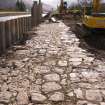 Watching brief, Working shots of the removal of cobbles, Cullochy Combing Weir, Caledonian Canal, Highland