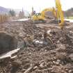 Watching brief, Working shots of the removal of cobbles, Cullochy Combing Weir, Caledonian Canal, Highland