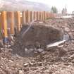 Watching brief, Working shots of the removal of cobbles, Cullochy Combing Weir, Caledonian Canal, Highland